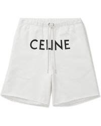 white celine shorts|WOMEN'S LUXURY WHITE PANTS AND SHORTS .